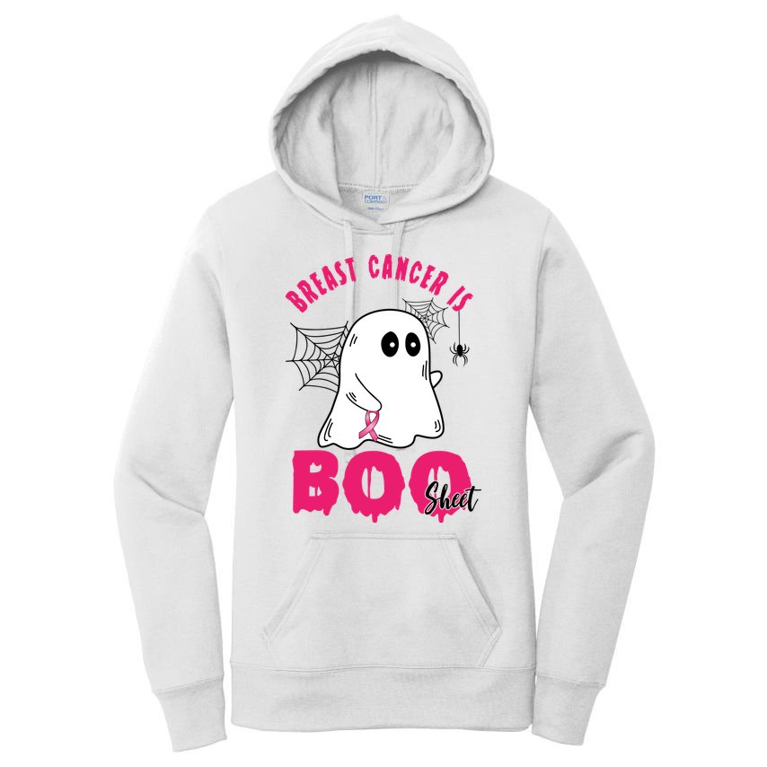Breast Cancer Is Boo Sheet Halloween Ghost Women's Pullover Hoodie