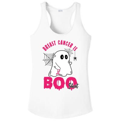 Breast Cancer Is Boo Sheet Halloween Ghost Ladies PosiCharge Competitor Racerback Tank