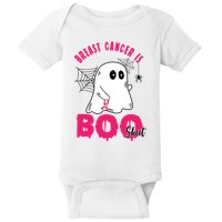 Breast Cancer Is Boo Sheet Halloween Ghost Baby Bodysuit