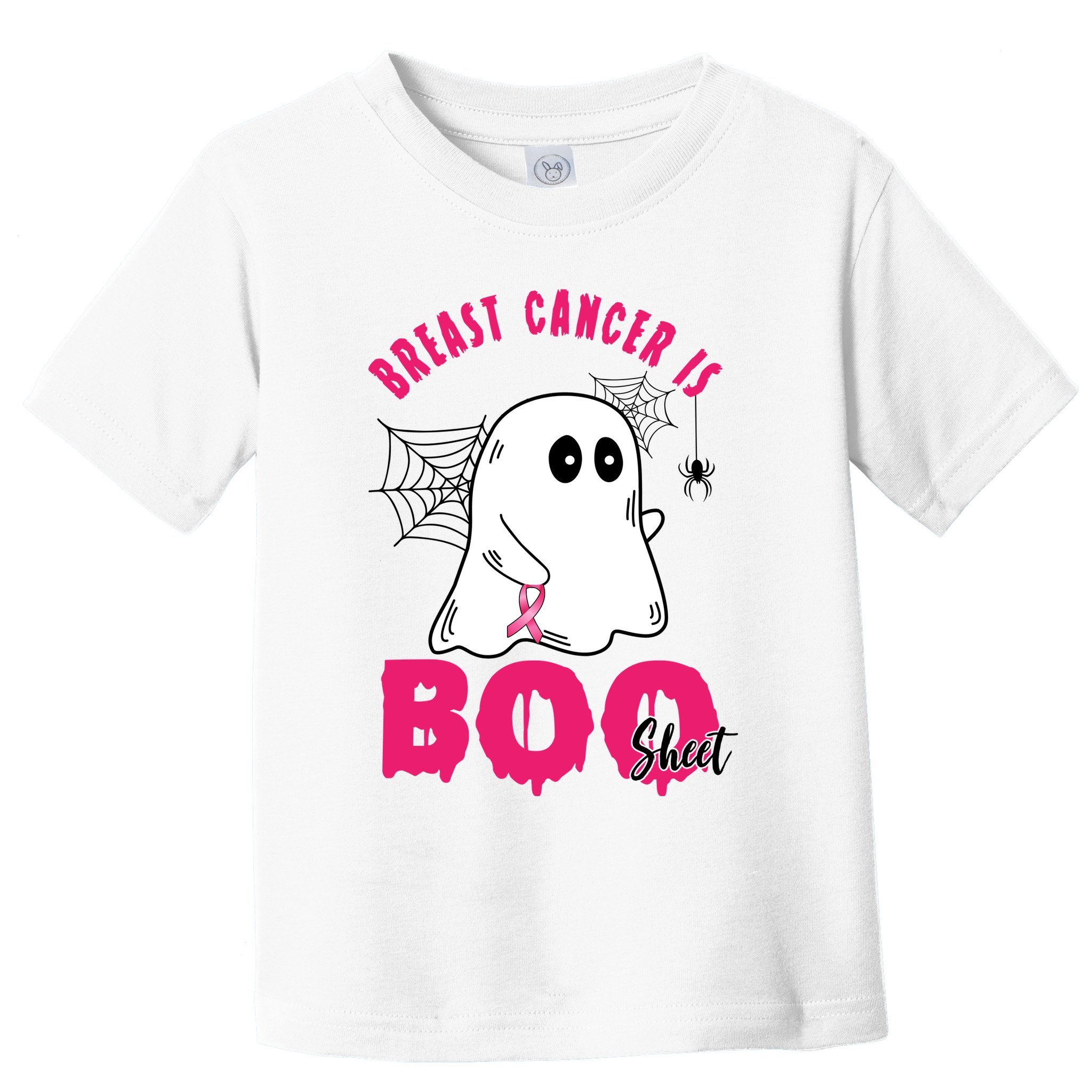 Breast Cancer Is Boo Sheet Halloween Ghost Toddler T-Shirt
