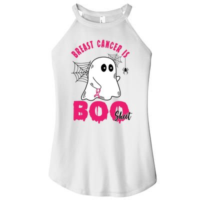 Breast Cancer Is Boo Sheet Halloween Ghost Women's Perfect Tri Rocker Tank