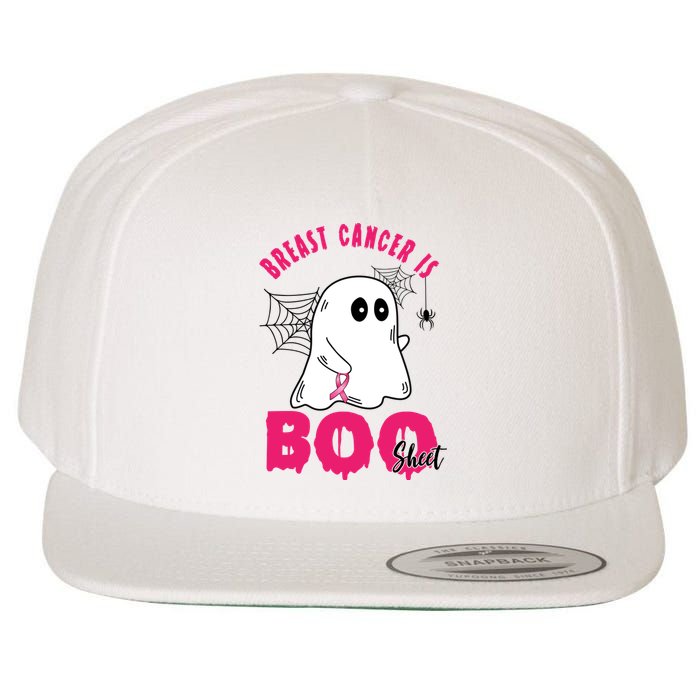 Breast Cancer Is Boo Sheet Halloween Ghost Wool Snapback Cap