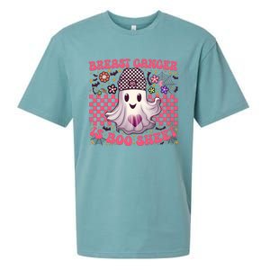 Breast Cancer Is Boo Sheet Warrior Halloween Pink Ghost Sueded Cloud Jersey T-Shirt