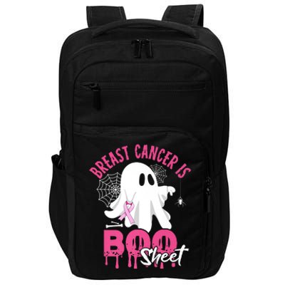 Breast Cancer Is Boo Sheet Halloween Breast Cancer Awareness Impact Tech Backpack