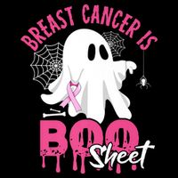 Breast Cancer Is Boo Sheet Halloween Breast Cancer Awareness Womens Tank Top