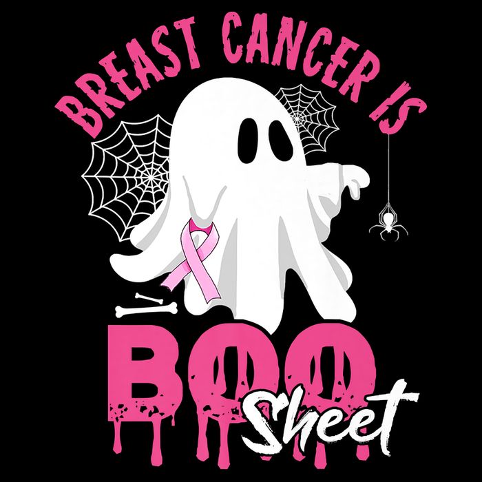 Breast Cancer Is Boo Sheet Halloween Breast Cancer Awareness Womens Tank Top