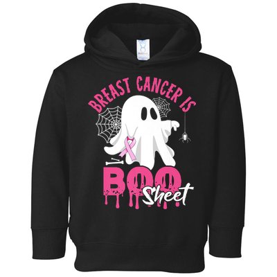 Breast Cancer Is Boo Sheet Halloween Breast Cancer Awareness Toddler Hoodie