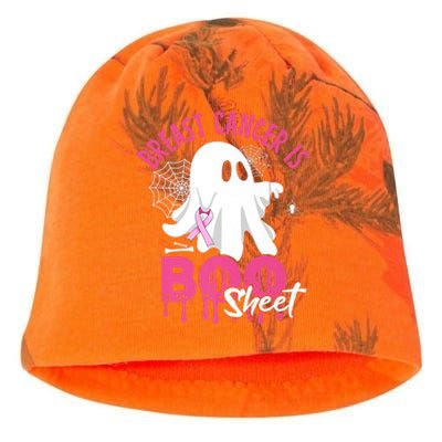 Breast Cancer Is Boo Sheet Halloween Breast Cancer Awareness Kati - Camo Knit Beanie