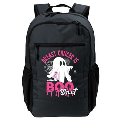 Breast Cancer Is Boo Sheet Halloween Breast Cancer Awareness Daily Commute Backpack