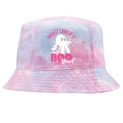 Breast Cancer Is Boo Sheet Halloween Breast Cancer Awareness Tie-Dyed Bucket Hat