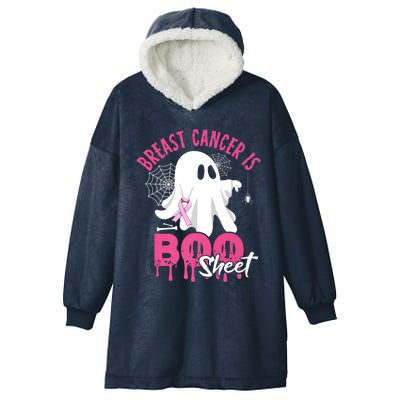 Breast Cancer Is Boo Sheet Halloween Breast Cancer Awareness Hooded Wearable Blanket