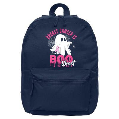 Breast Cancer Is Boo Sheet Halloween Breast Cancer Awareness 16 in Basic Backpack