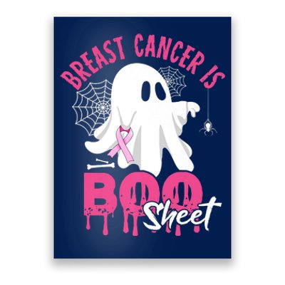 Breast Cancer Is Boo Sheet Halloween Breast Cancer Awareness Poster