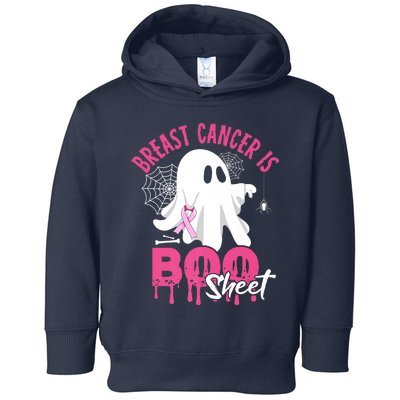 Breast Cancer Is Boo Sheet Halloween Breast Cancer Awareness Toddler Hoodie