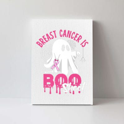 Breast Cancer Is Boo Sheet Halloween Breast Cancer Awareness Canvas