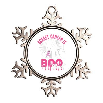 Breast Cancer Is Boo Sheet Halloween Breast Cancer Awareness Metallic Star Ornament