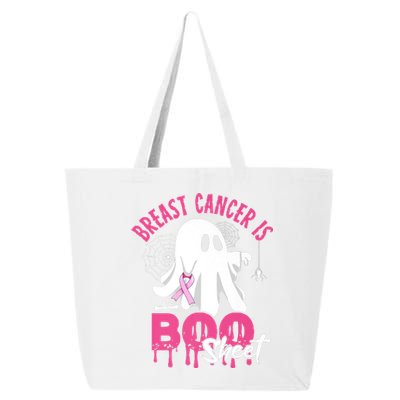 Breast Cancer Is Boo Sheet Halloween Breast Cancer Awareness 25L Jumbo Tote