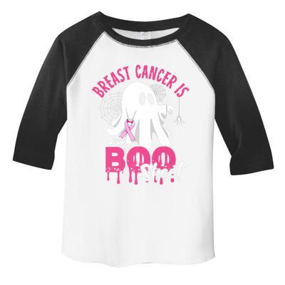 Breast Cancer Is Boo Sheet Halloween Breast Cancer Awareness Toddler Fine Jersey T-Shirt