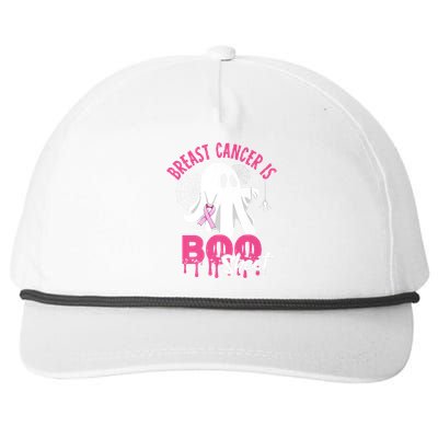 Breast Cancer Is Boo Sheet Halloween Breast Cancer Awareness Snapback Five-Panel Rope Hat