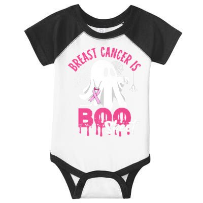 Breast Cancer Is Boo Sheet Halloween Breast Cancer Awareness Infant Baby Jersey Bodysuit