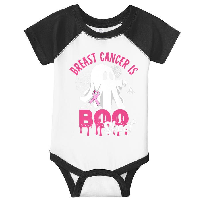 Breast Cancer Is Boo Sheet Halloween Breast Cancer Awareness Infant Baby Jersey Bodysuit