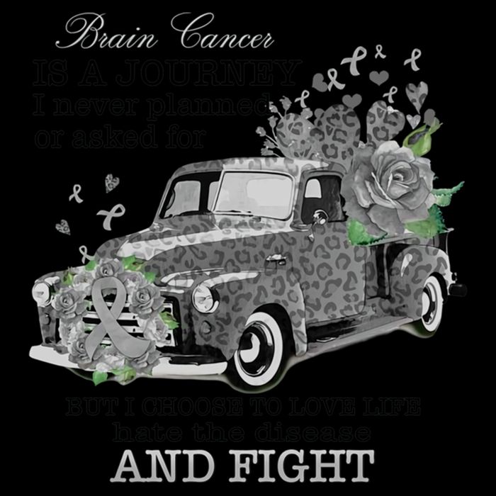 Brain Cancer Is A Journey Brain Cancer Awareness Gift Mug