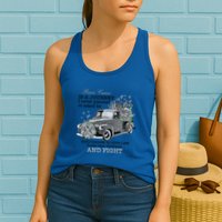 Brain Cancer Is A Journey Brain Cancer Awareness Gift Womens Tank Top