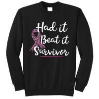 Breast Cancer I Had It I Beat It Survivor Pink Ribbon Gift Sweatshirt