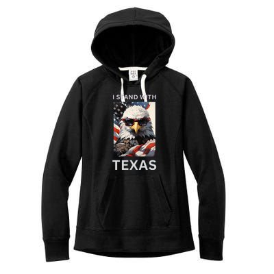 Border Crisis I Stand With Texas Women's Fleece Hoodie