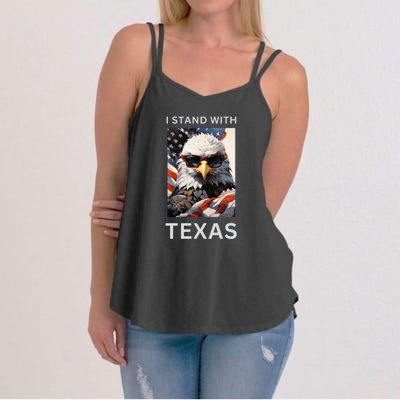 Border Crisis I Stand With Texas Women's Strappy Tank