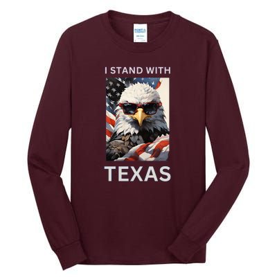 Border Crisis I Stand With Texas Tall Long Sleeve T-Shirt