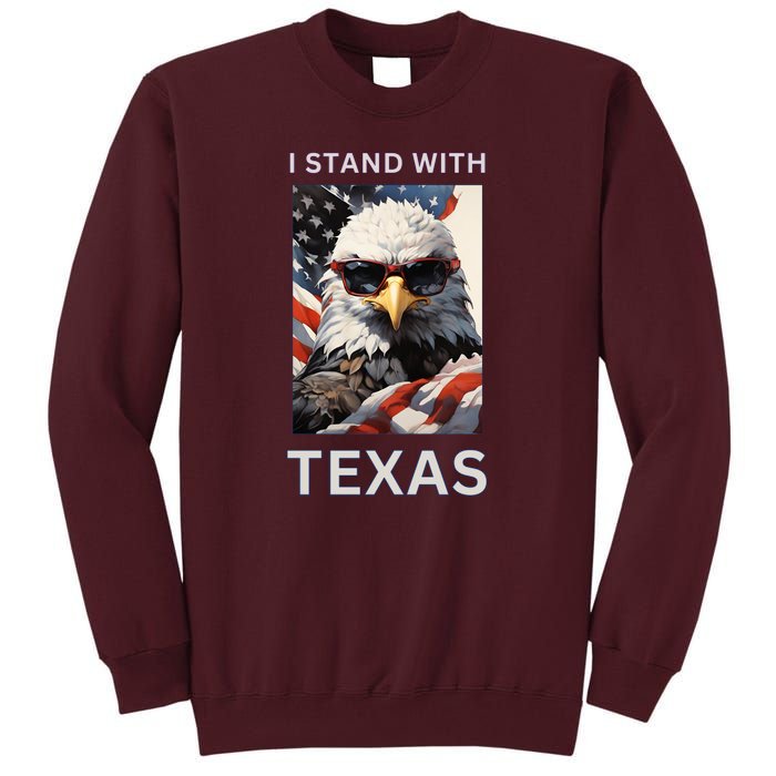 Border Crisis I Stand With Texas Tall Sweatshirt