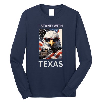 Border Crisis I Stand With Texas Long Sleeve Shirt