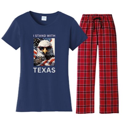 Border Crisis I Stand With Texas Women's Flannel Pajama Set