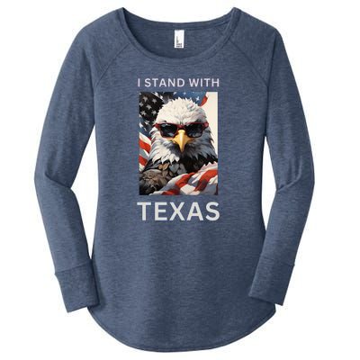 Border Crisis I Stand With Texas Women's Perfect Tri Tunic Long Sleeve Shirt