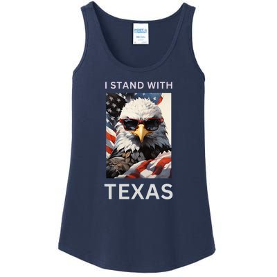 Border Crisis I Stand With Texas Ladies Essential Tank