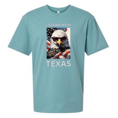 Border Crisis I Stand With Texas Sueded Cloud Jersey T-Shirt