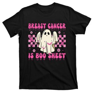 Breast Cancer Is Boo Sheet Halloween Breast Cancer Awareness T-Shirt