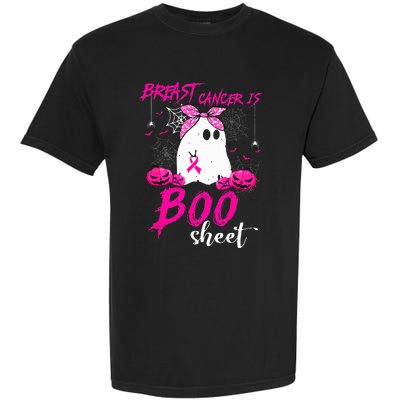 Breast Cancer Is Boo Sheet Breast Cancer Warrior Halloween Garment-Dyed Heavyweight T-Shirt