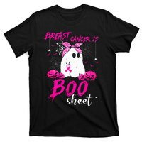 Breast Cancer Is Boo Sheet Breast Cancer Warrior Halloween T-Shirt