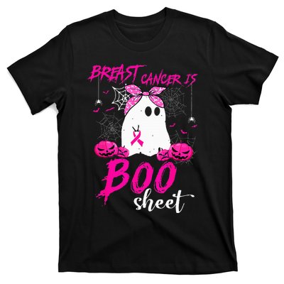 Breast Cancer Is Boo Sheet Breast Cancer Warrior Halloween T-Shirt