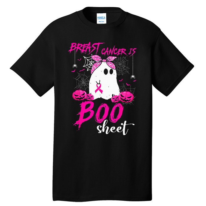 Breast Cancer Is Boo Sheet Breast Cancer Warrior Halloween Tall T-Shirt