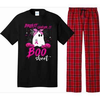 Breast Cancer Is Boo Sheet Breast Cancer Warrior Halloween Pajama Set