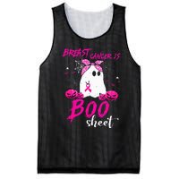 Breast Cancer Is Boo Sheet Breast Cancer Warrior Halloween Mesh Reversible Basketball Jersey Tank