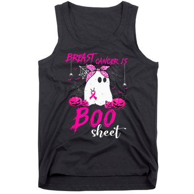 Breast Cancer Is Boo Sheet Breast Cancer Warrior Halloween Tank Top