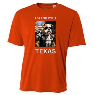 Border Crisis I Stand With Texas Cooling Performance Crew T-Shirt