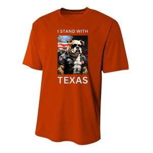 Border Crisis I Stand With Texas Performance Sprint T-Shirt