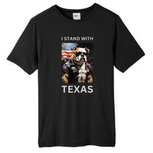 Border Crisis I Stand With Texas Tall Fusion ChromaSoft Performance T-Shirt