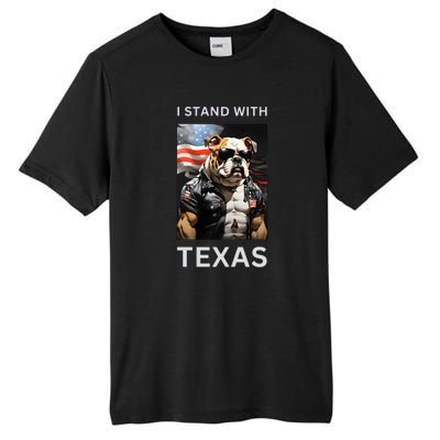 Border Crisis I Stand With Texas Tall Fusion ChromaSoft Performance T-Shirt