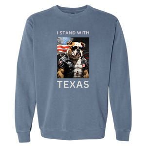 Border Crisis I Stand With Texas Garment-Dyed Sweatshirt